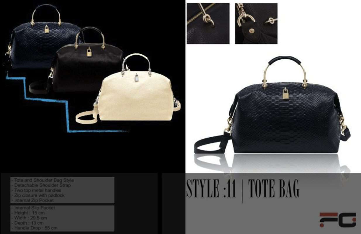 Bolso de mano de piel exótica para mujer